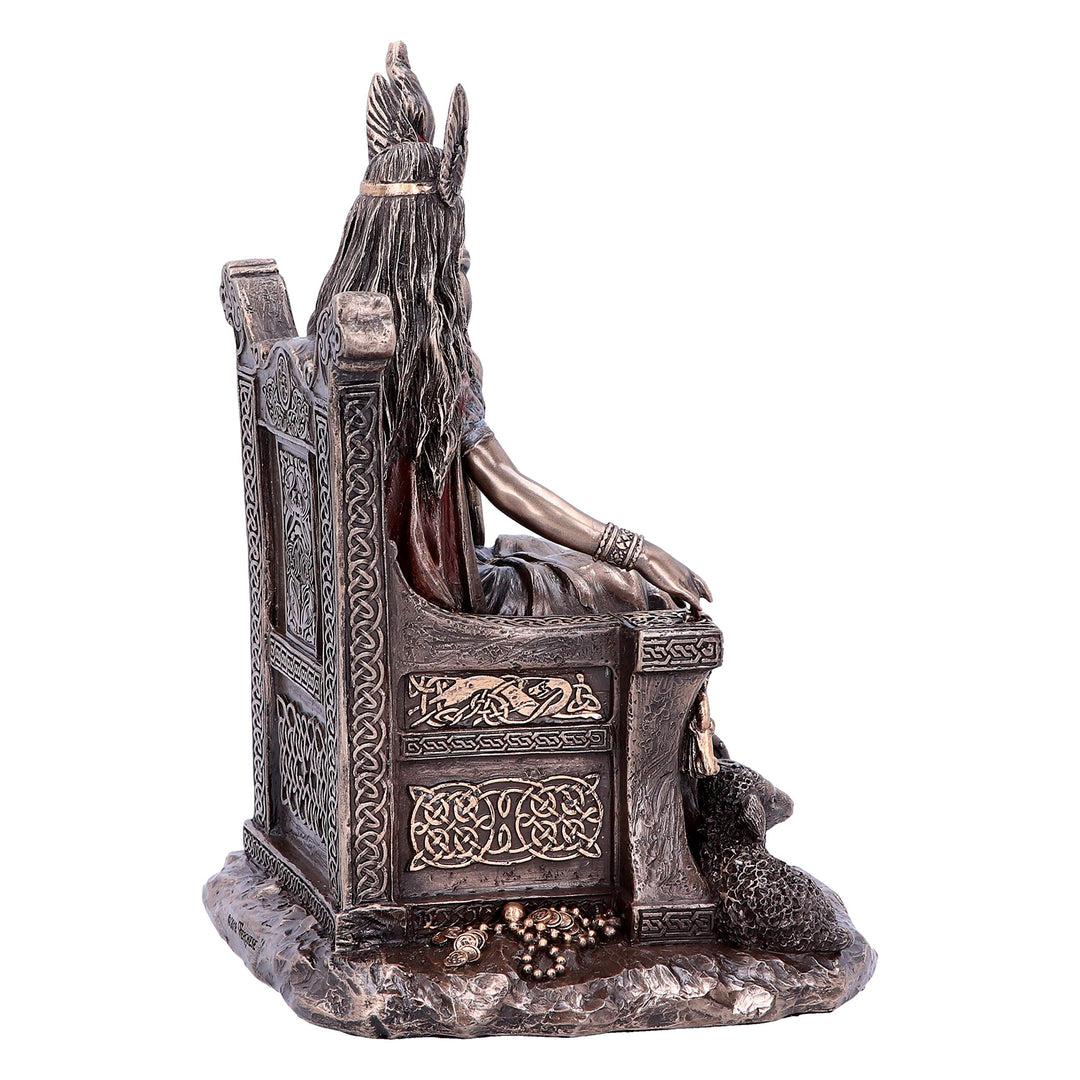 Bronze Frigga Goddess of Wisdom Norse Leader Ornament 19cm