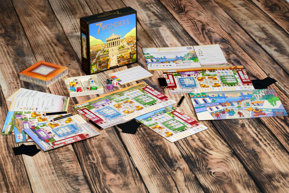 7 Wonders Dice Board Game by Repos 3