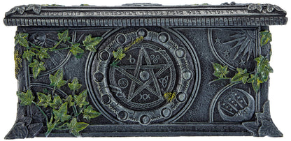 Ivy Covered Wiccan Pentagram Tarot Trinket Box 17.5cm 5