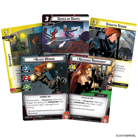 Marvel Champions Black Widow Hero Pack Card Game 2