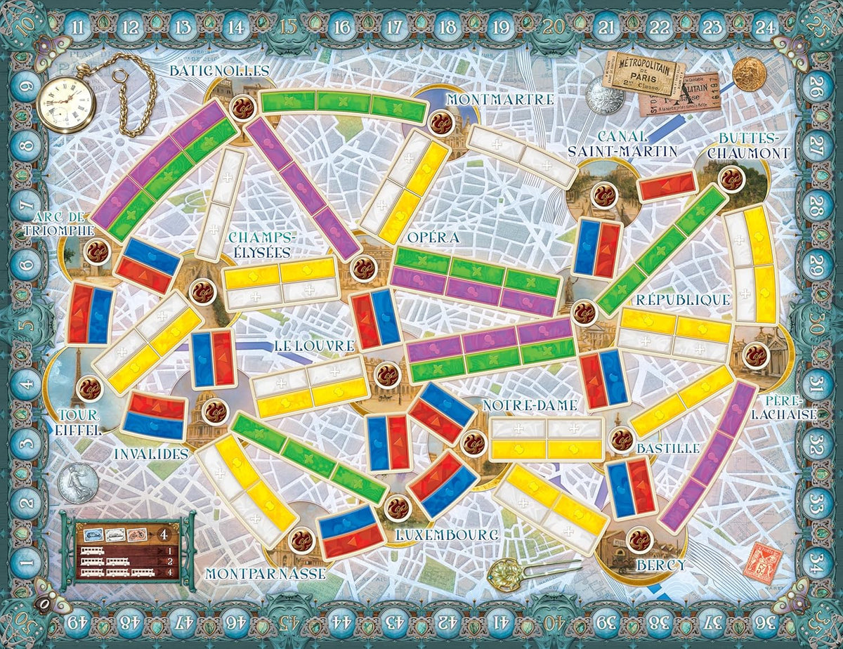 Ticket to Ride Paris Board Game