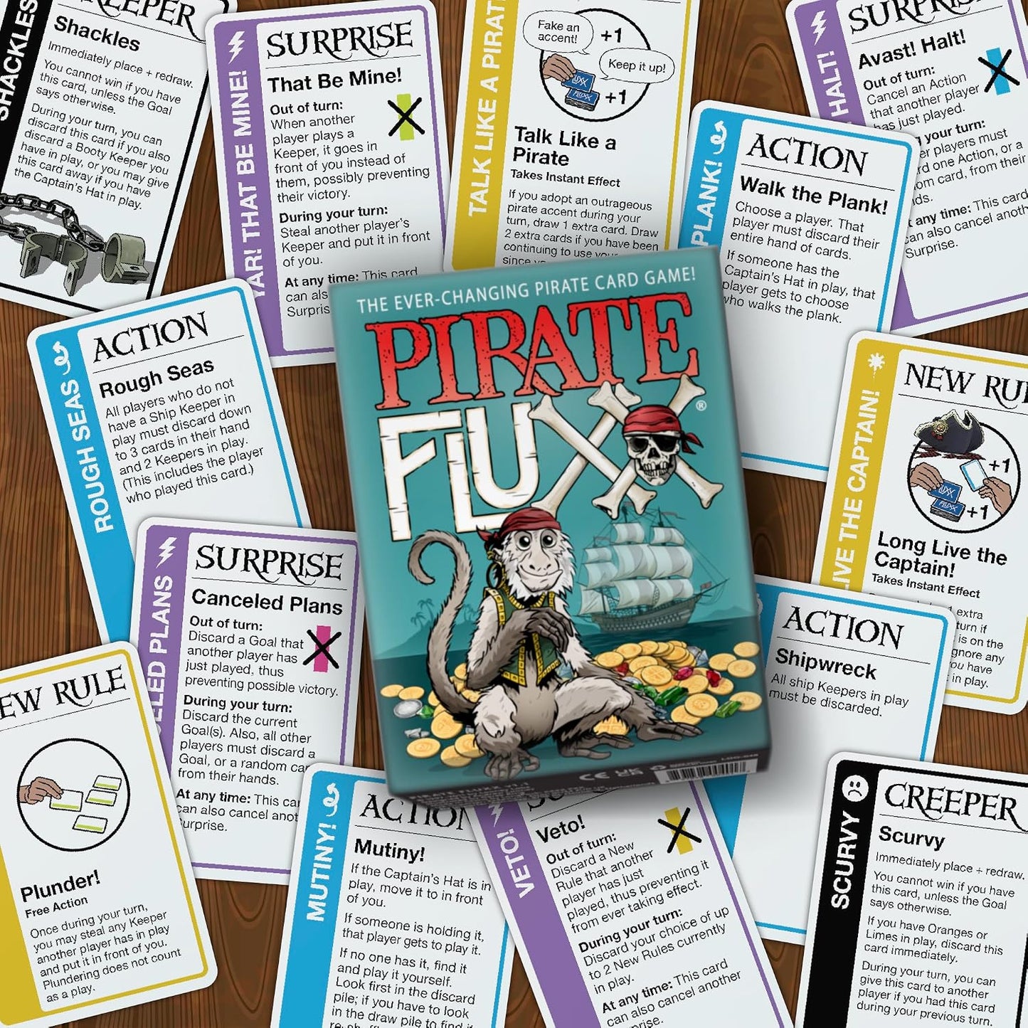 Pirate Fluxx Card Game