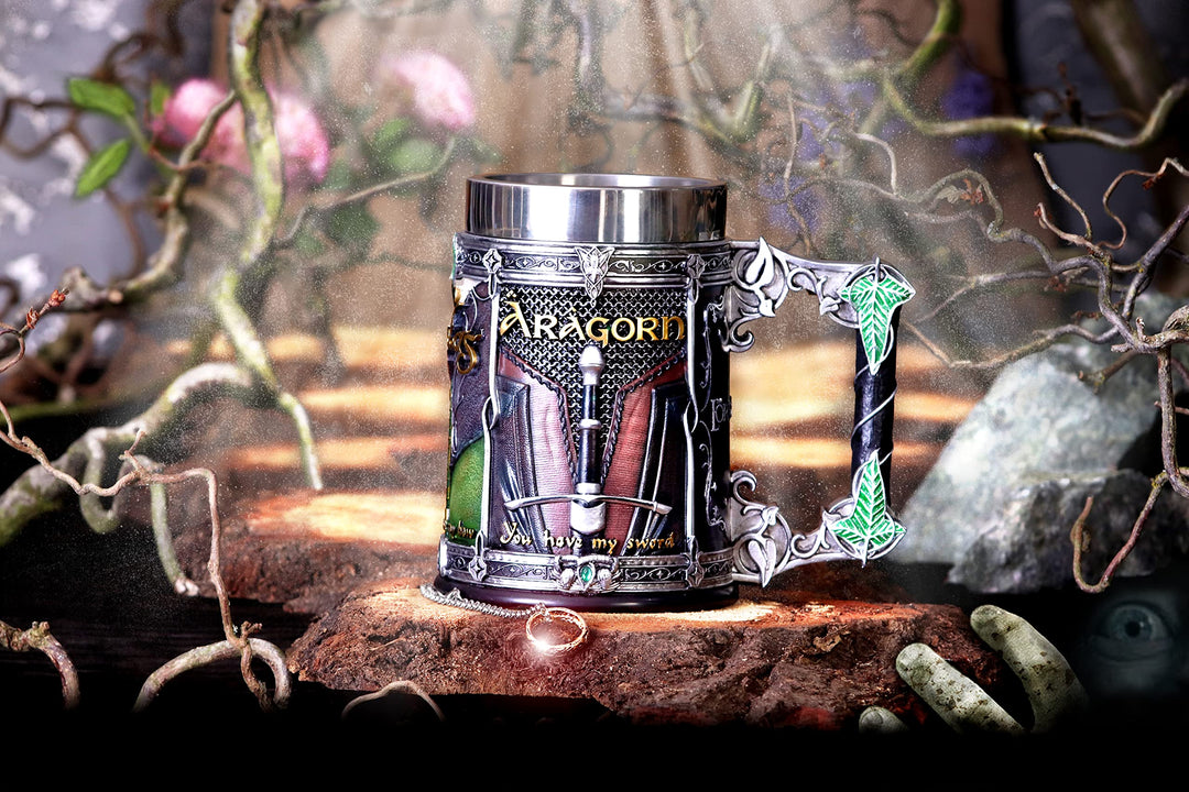 Lord of the Rings Fellowship Tankard 15.5cm Officially Licensed