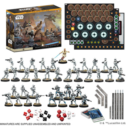 Star Wars Legion Galactic Republic Starter Set Dice Set 4