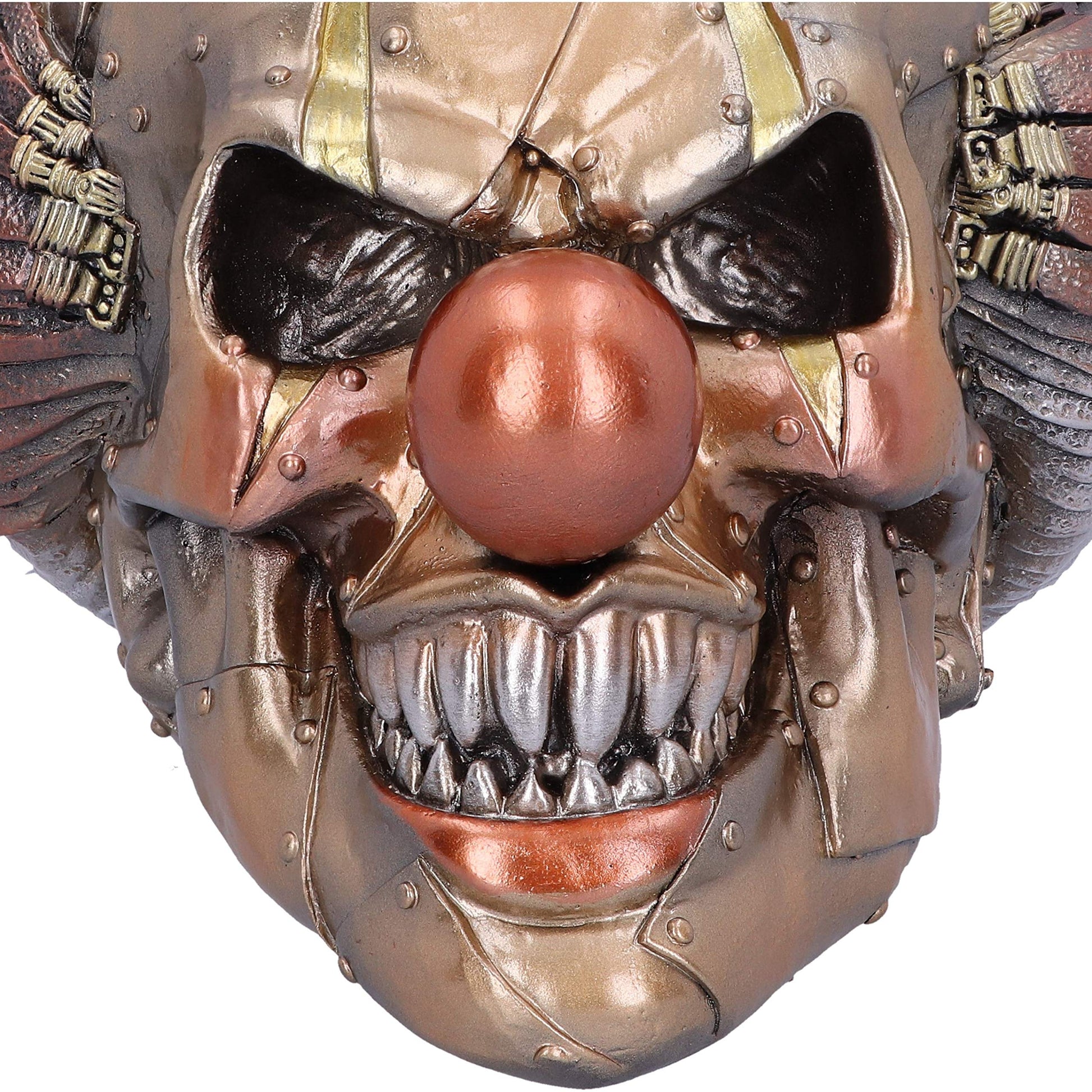 Mechanical Laughter Horror Steampunk Clown Skull Ornament 18cm 6