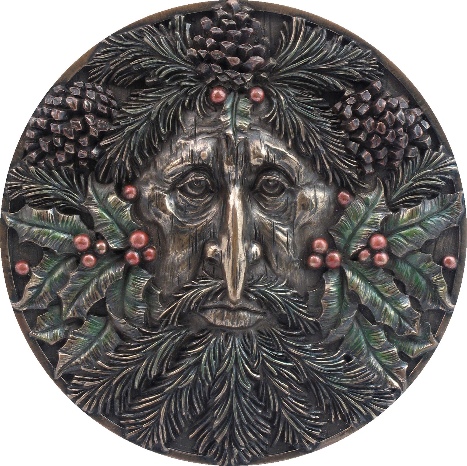 Bronzed Winter Tree Spirit Wall Plaque 14.5cm 1
