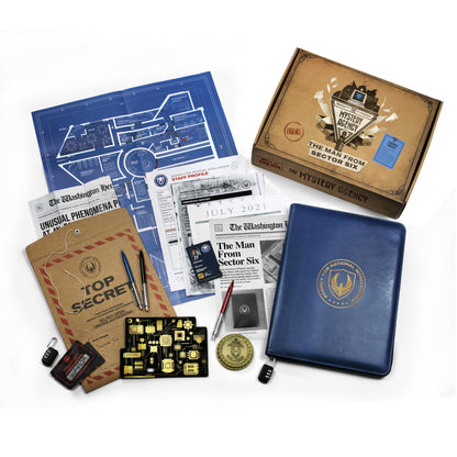 The Man from Sector Six - Secret Agent Escape-Room Board Game by The Mystery Agency 1