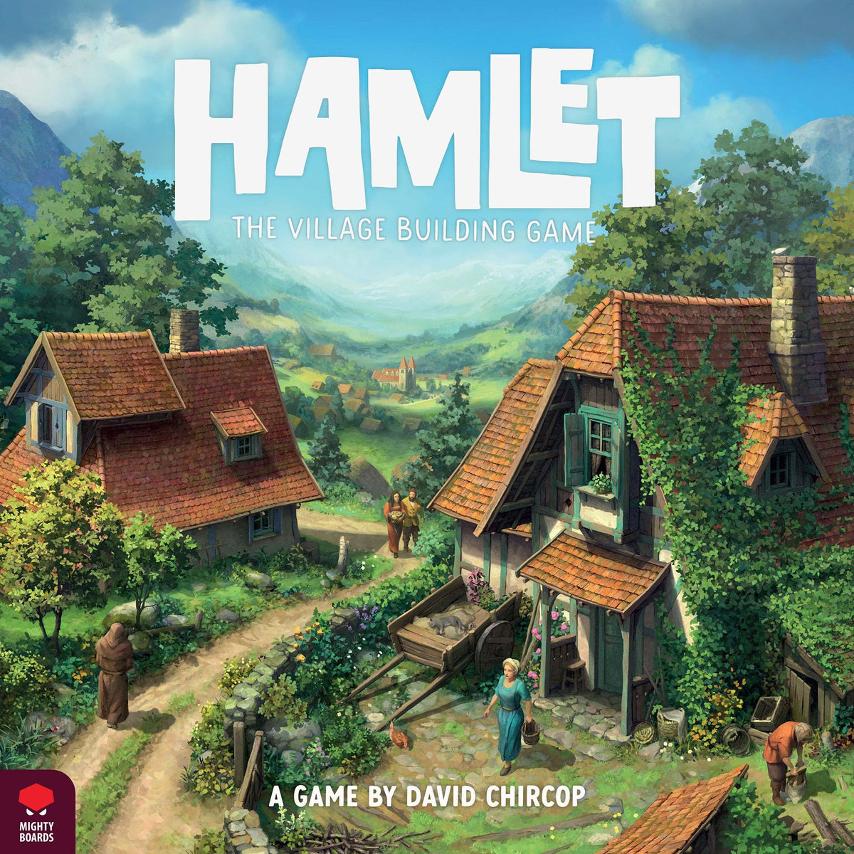 Mighty Boards: Hamlet: The Village Building Game - Competitive Tile Placement Board Game, Building Game, Ages 10+, 1-4 Players, 25 Min Per Player 1