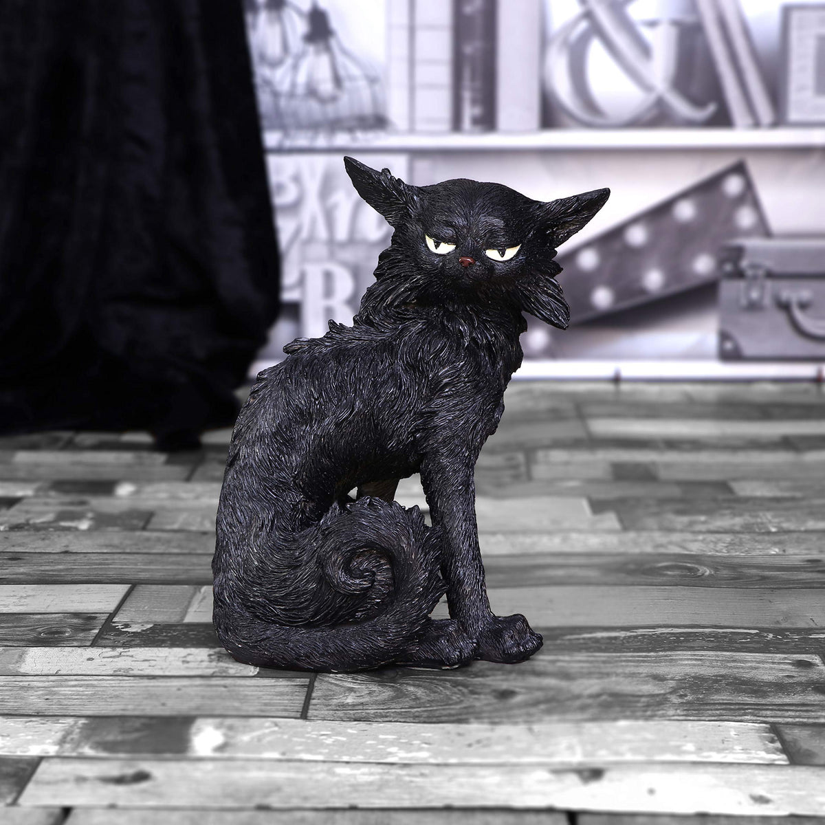 Small Black Cat Witches Familiar Figure Salem 19.6cm 7