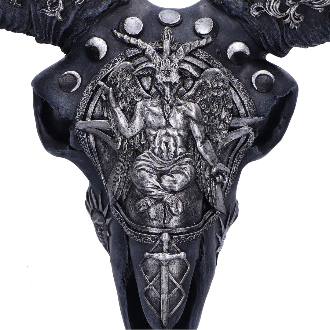 Baphomets Veneration Skull Wall Plaque 53cm