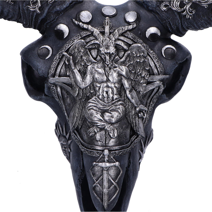 Baphomets Veneration Skull Wall Plaque 53cm