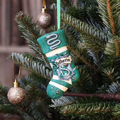 Harry Potter Slytherin Stocking Hanging Festive Ornament Officially Licensed 5