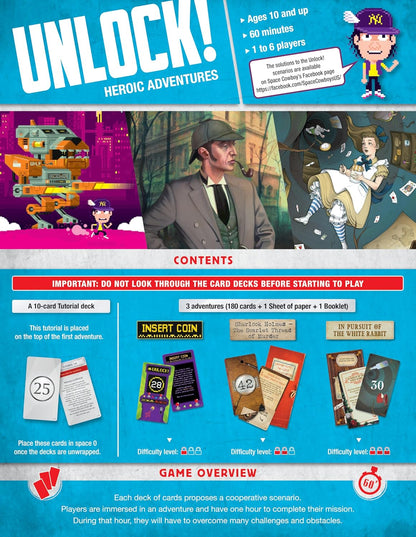 Unlock Heroic Adventures Board Game