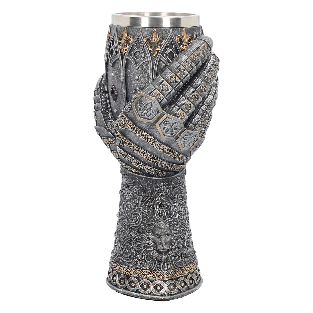 Medieval Lion Heart Gauntlet Armour Goblet