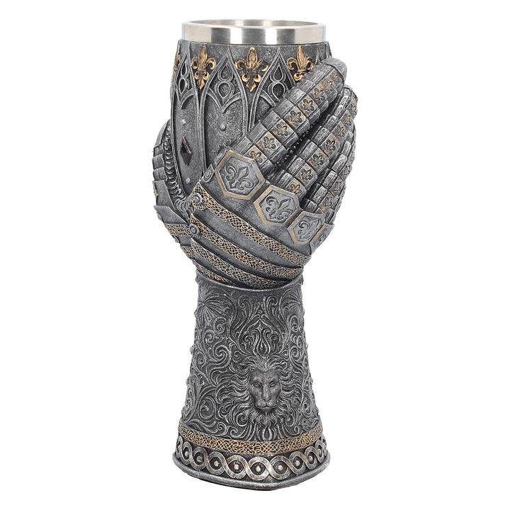 Medieval Lion Heart Gauntlet Armour Goblet
