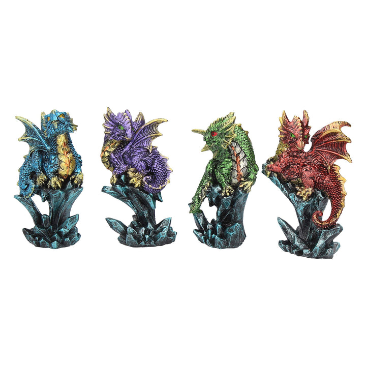 Dragonling Brood Set of 4 Dragon Figurines