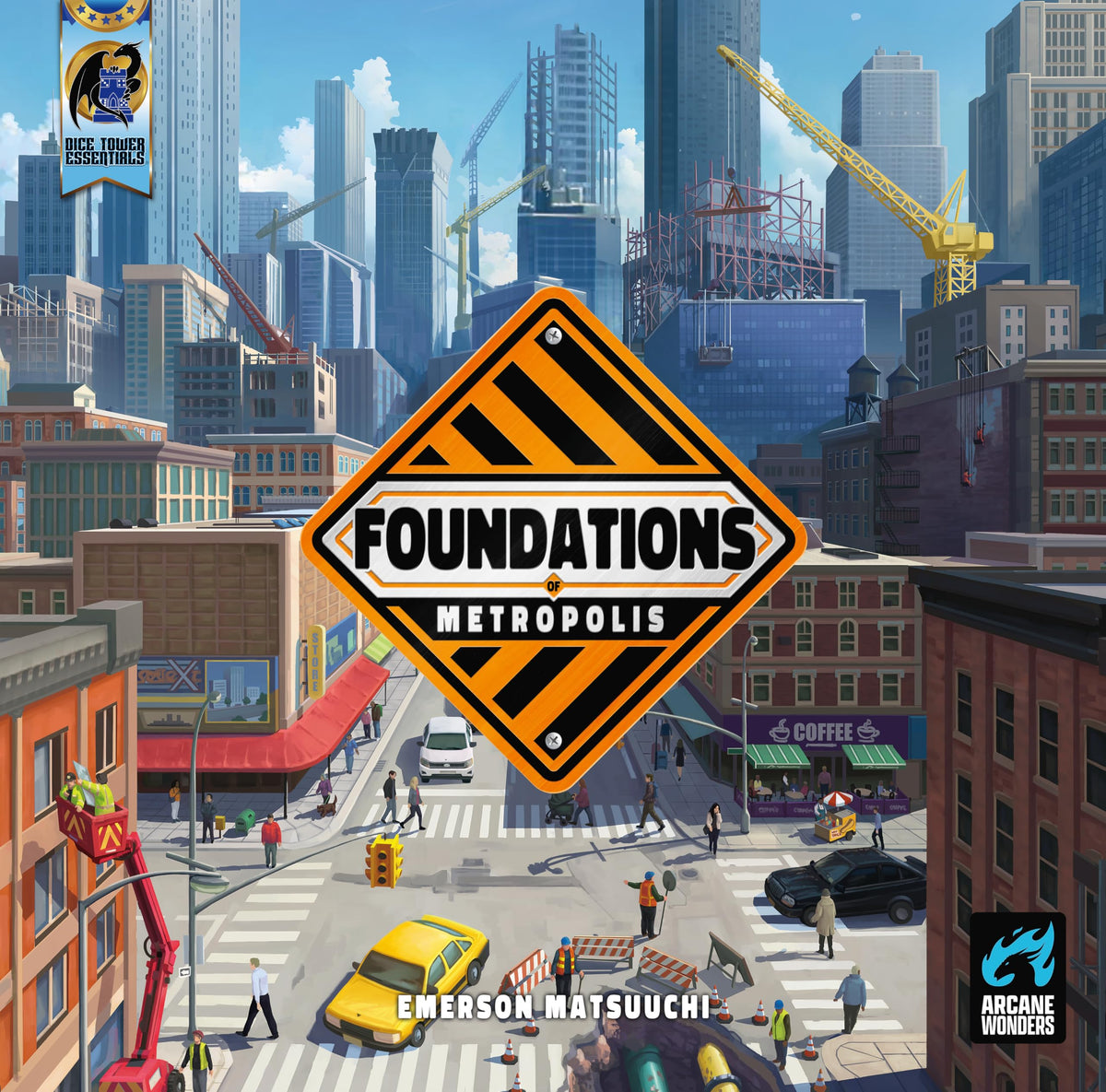 Arcane Wonders Foundations of Metropolis - Strategy Board Game - for 1 to 4 Players and Ages 14+ 4