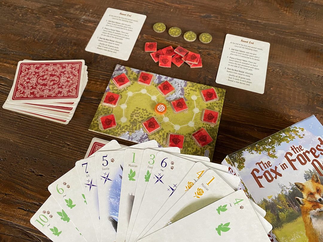 Renegade Game Studios Fox in the Forest Duet Card Game for 2 Players Aged 10 & Up , Cooperative Trick-Taking Game.