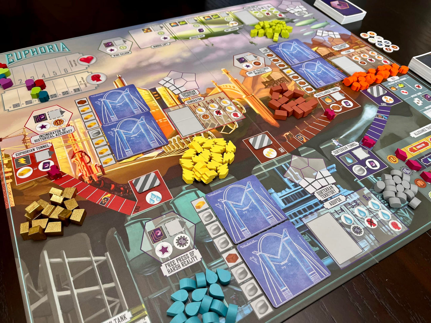 Stonemaier Games: Euphoria: Build a Better Dystopia (Base Game) | Competitive Dice Worker Placement Strategy Board Game | for Adults and Family | 2-6 Players, 60 Mins, Ages 14+ 3