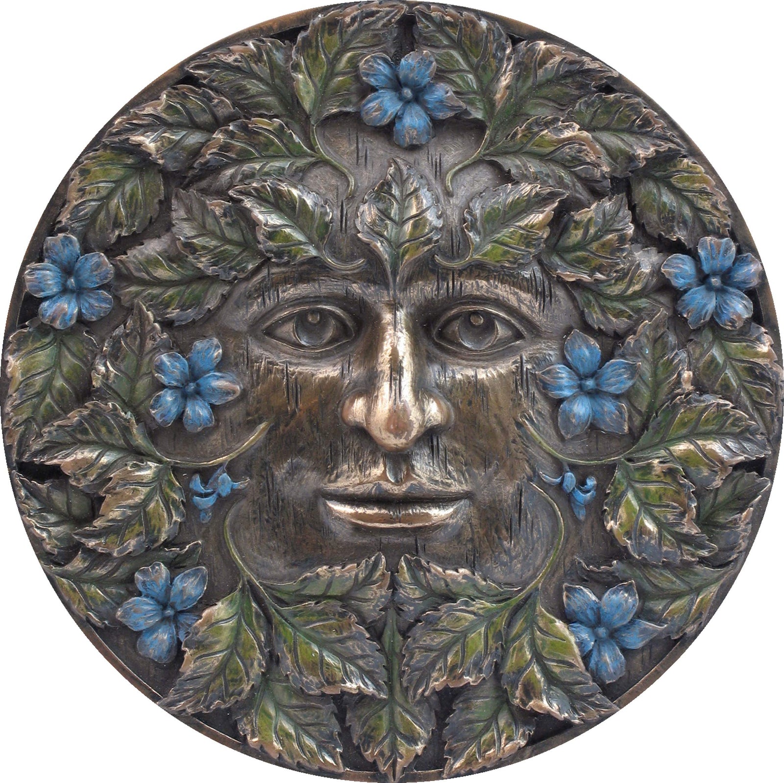 Bronzed Beltane Tree Spirit Wall Plaque 14.5cm 1