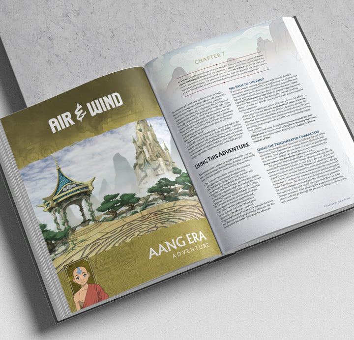 Magpie Games Wan Shi Tong's Adventure Guide - Avatar Legends: The Roleplaying Game expansion, hardcover tabletop RPG rulebook, full-color, Avatar Legends iconic and original art, silk bookmarks