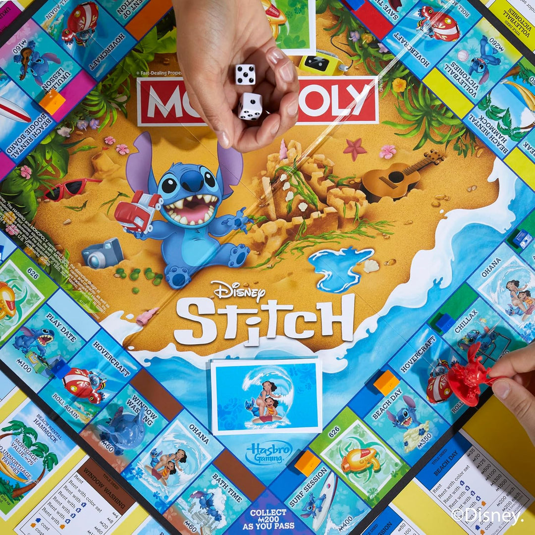 Monopoly Disney Stitch Edition Board Game by Hasbro