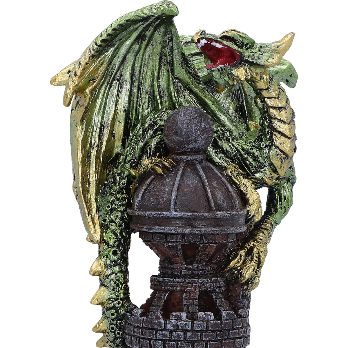 Guardian of the Tower Green Dragon Figurine 17.7cm 6