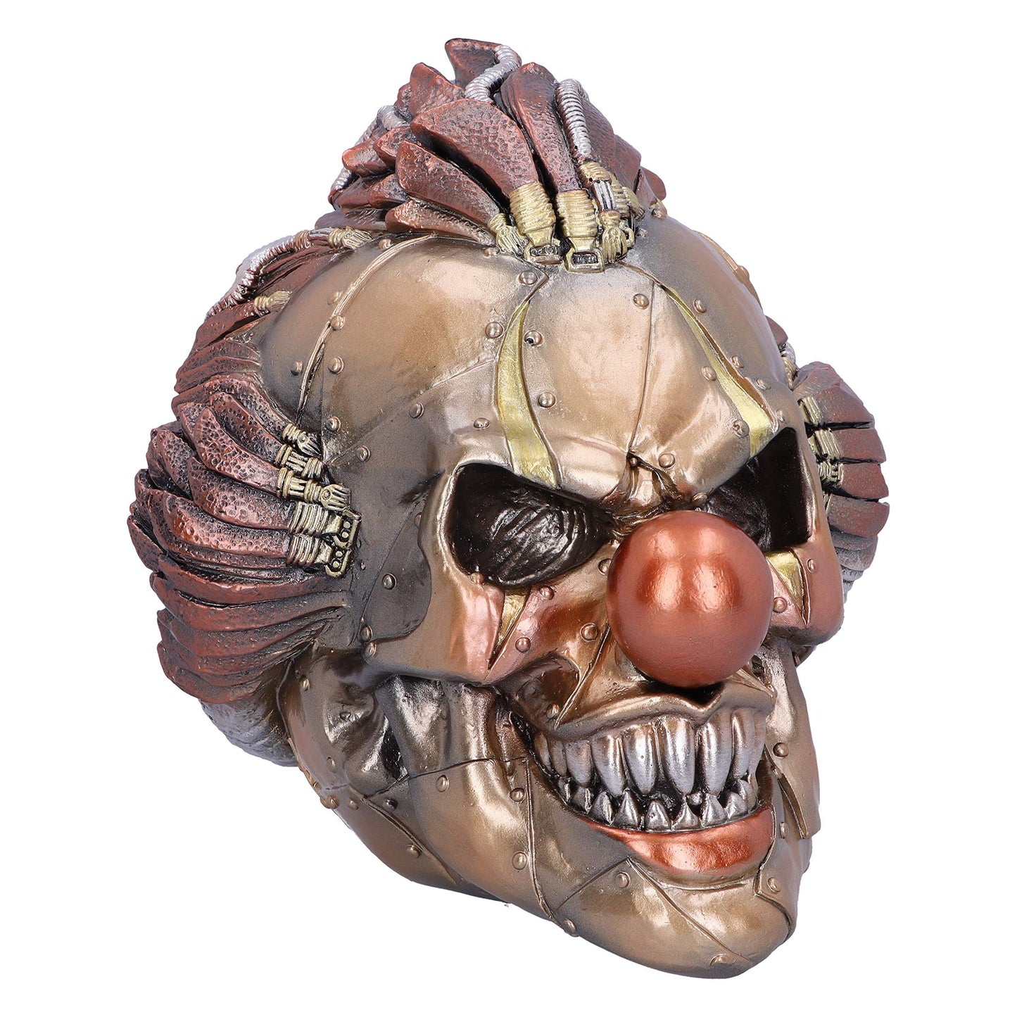 Mechanical Laughter Horror Steampunk Clown Skull Ornament 18cm 2