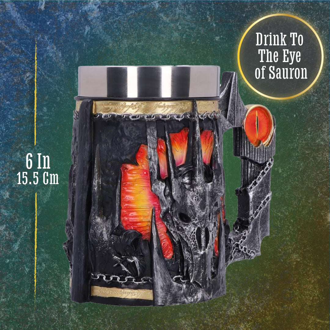 Lord of the Rings Sauron Tankard 15.5cm Officially Licensed