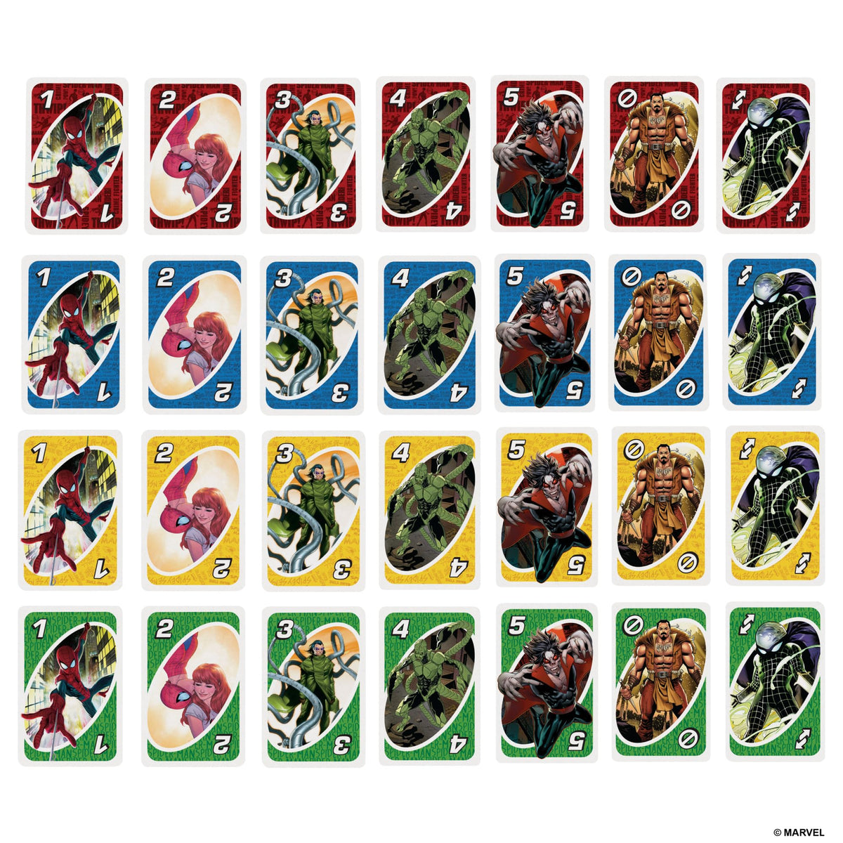 Mattel Games UNO The Amazing Spider-Man Card Game for Kids, Adults & Family with Deck & Special Rule Inspired by the Marvel Comic Book Series, HXY08 3