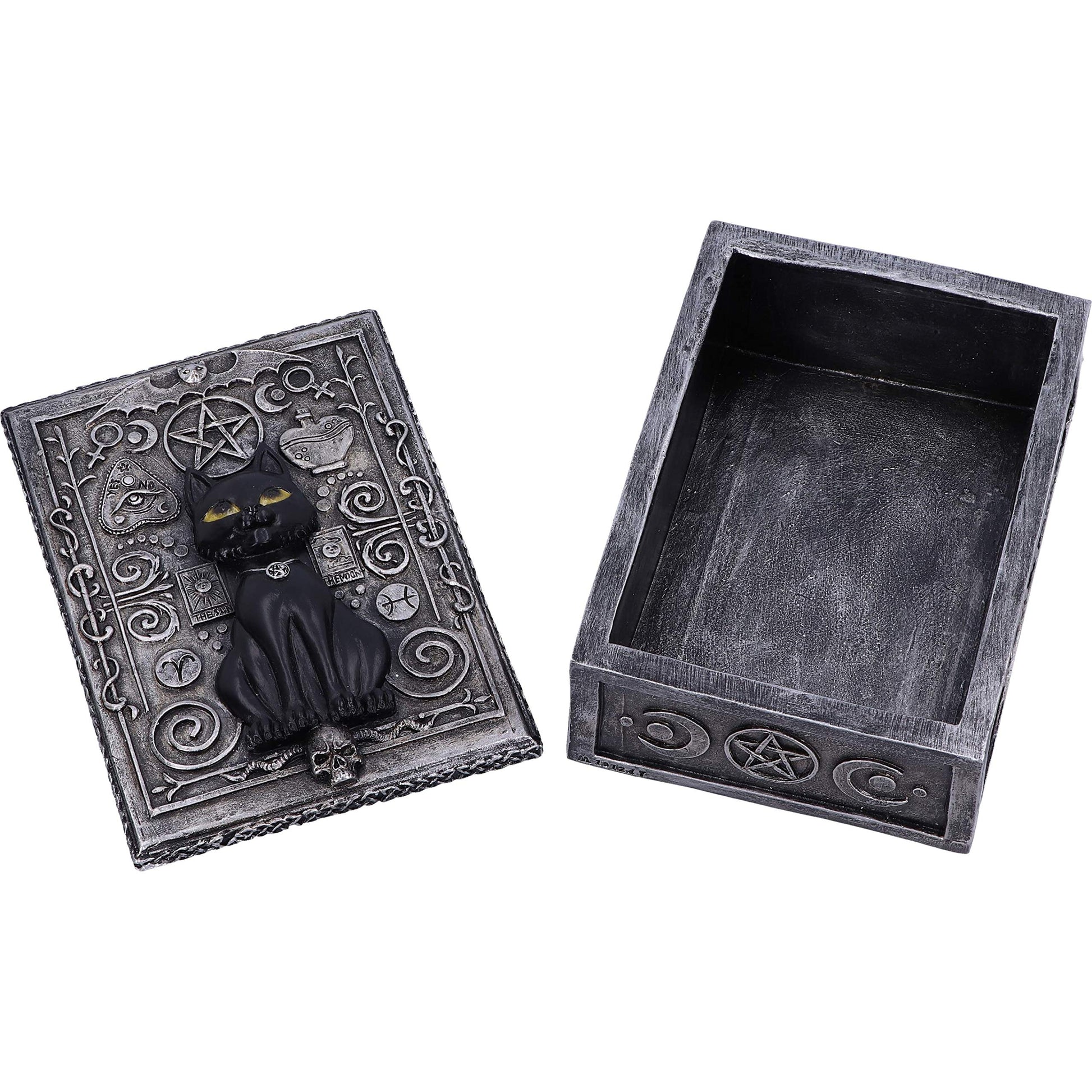 Familiar Spell Black Cat Sigil Trinket Box 13.7cm 6