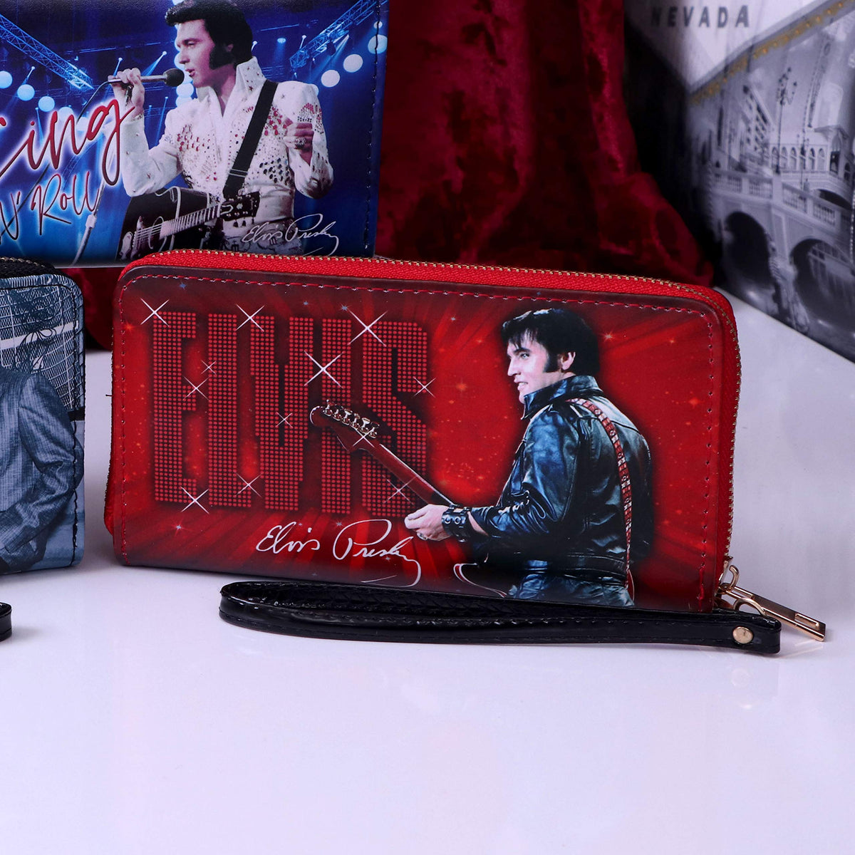 Elvis 68 Performance Red Womens Purse 19cm 8