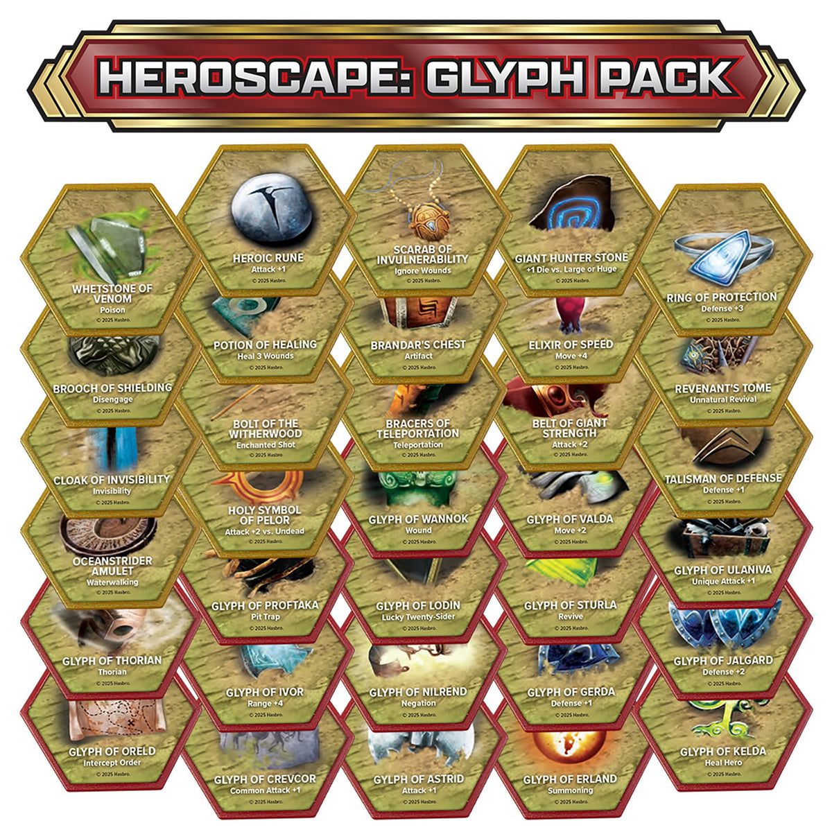 Heroscape Glyph Pack Miniature Game by Renegade Studio 2