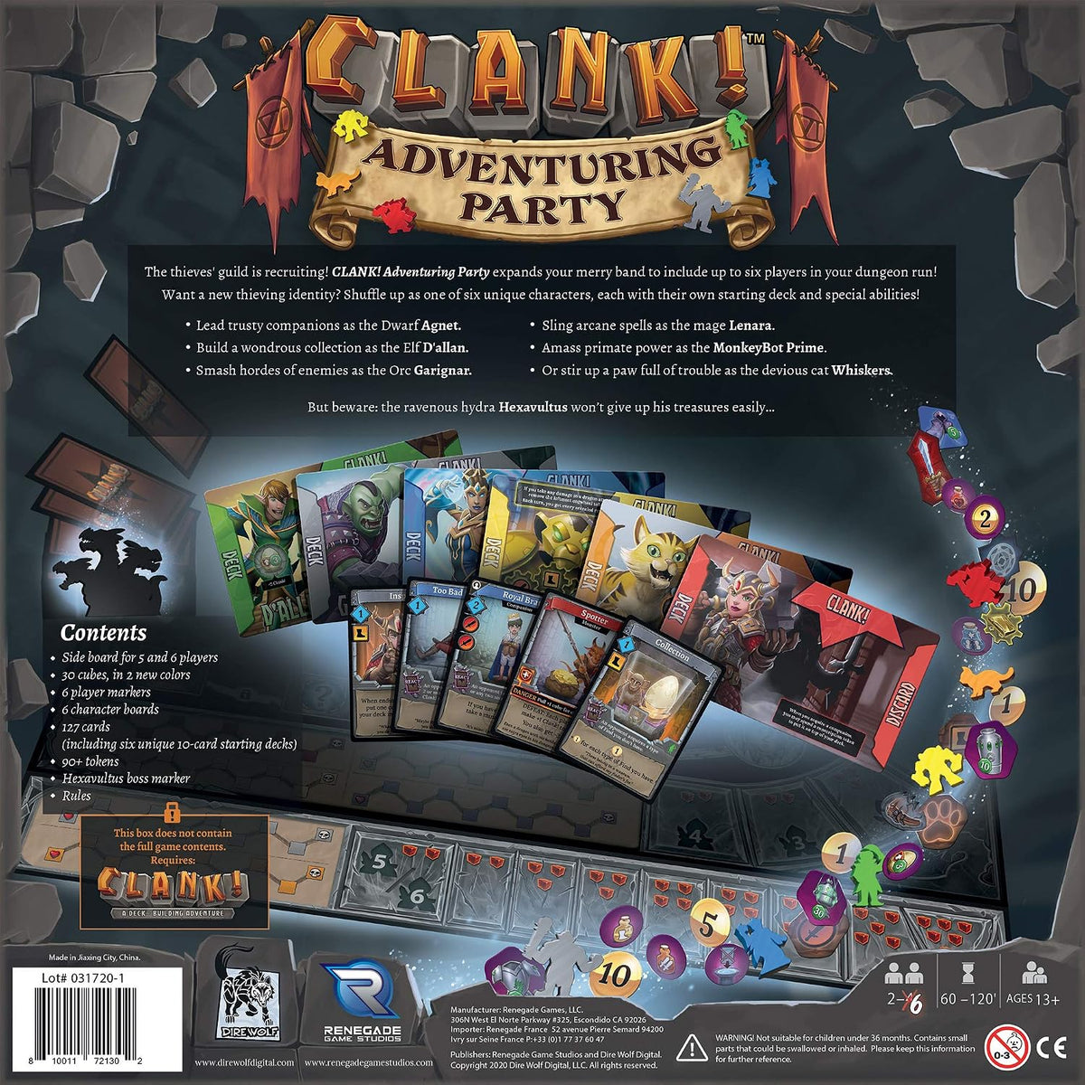 Clank Adventuring Party Expansion Board Game