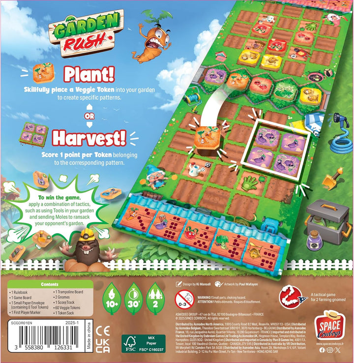 Garden Rush Board Game by Space Cowboys