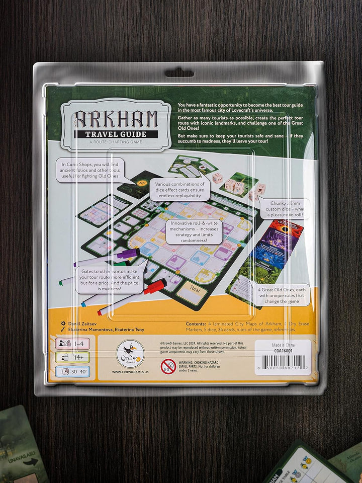 Arkham Travel Guide Board Game by Crowd