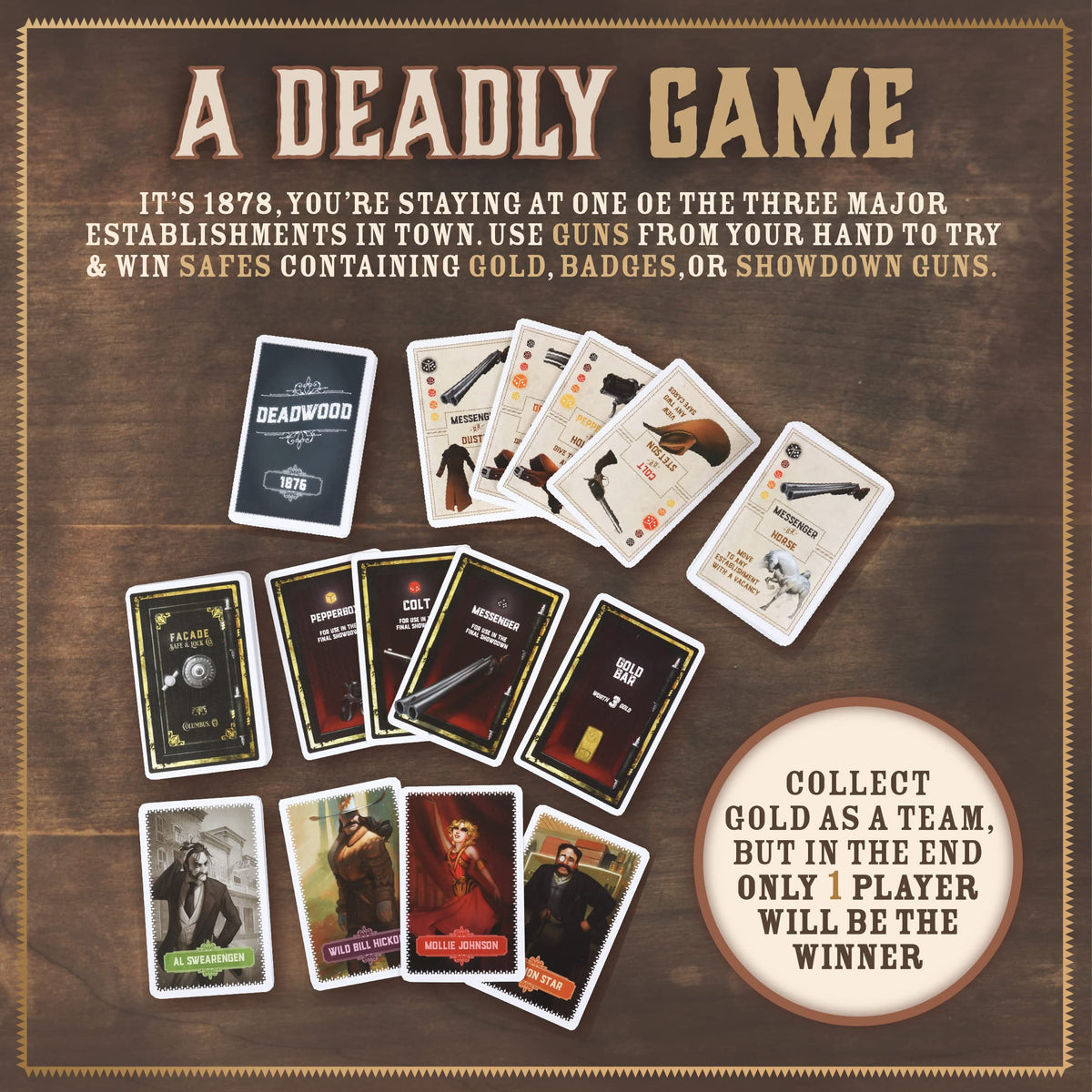 Deadwood 1876 Board Game by Facade 3