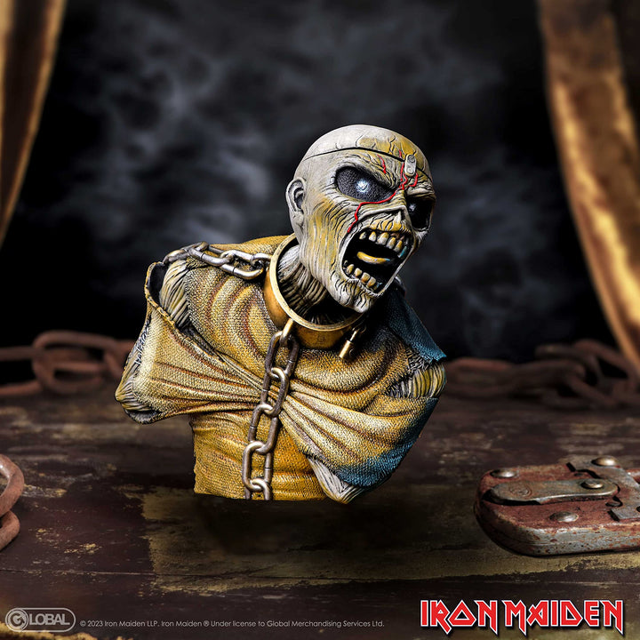 Iron Maiden Piece of Mind Eddie Bust Box Small 12cm Officially Licensed