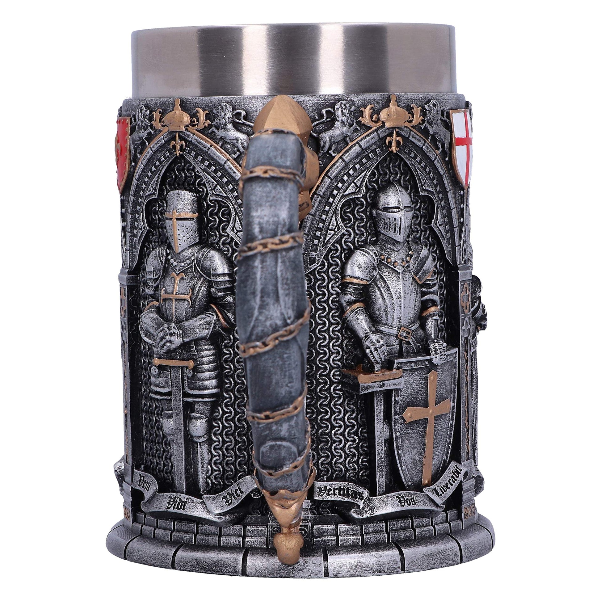 The Vow English Armoured Knight Latin Oath Tankard 15.3cm 2