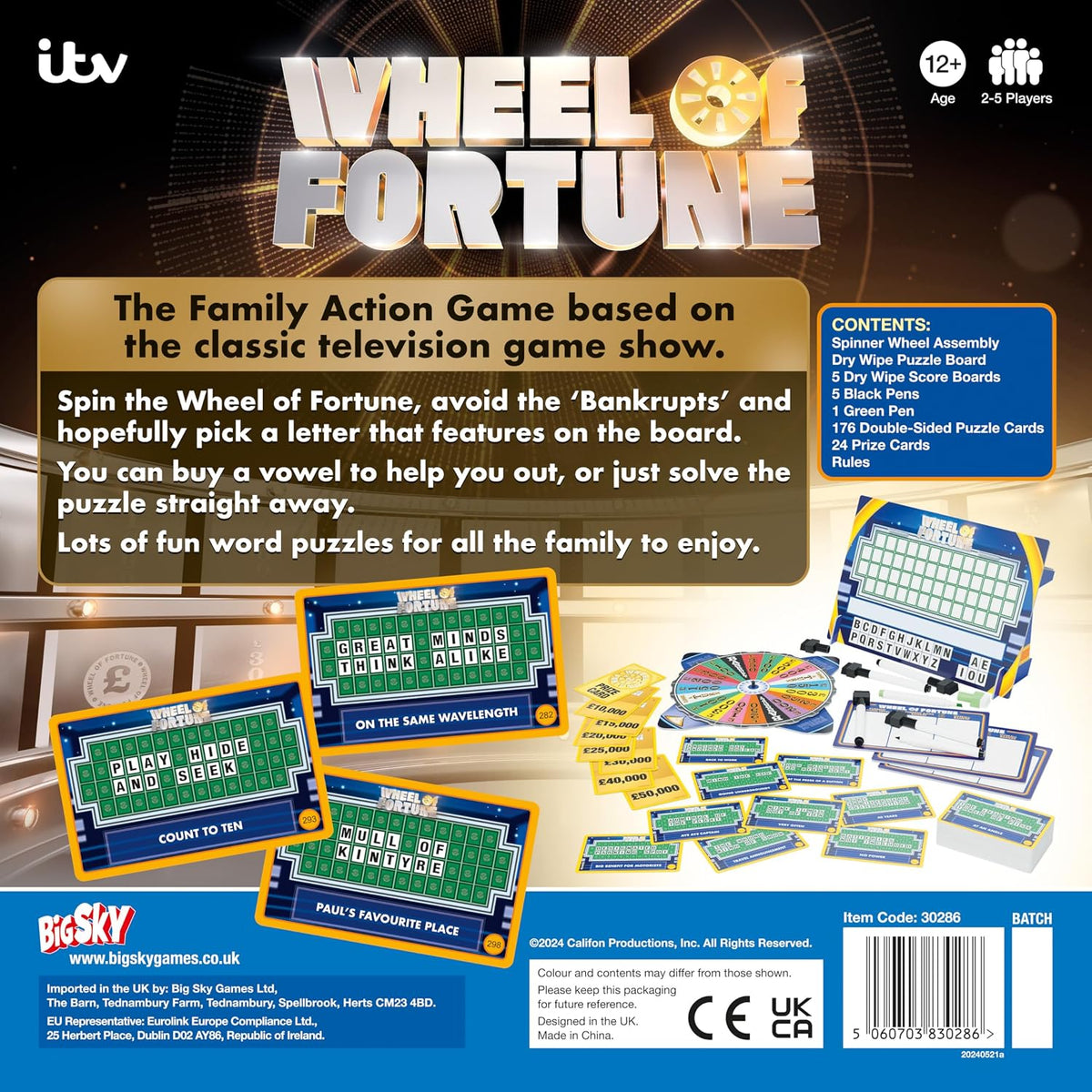 Wheel of Fortune Board Game