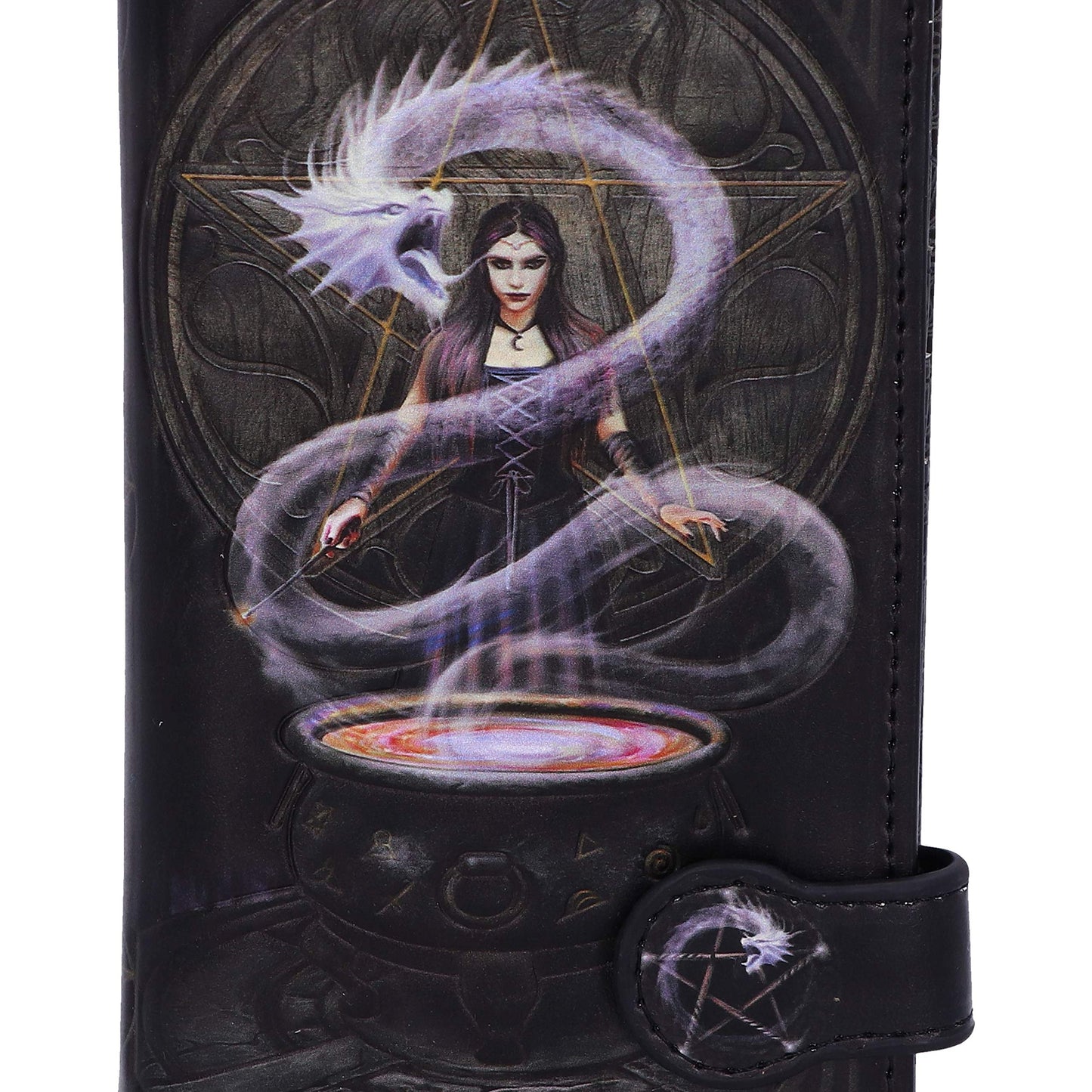 Anne Stokes The Summoning Witch and Dragon Embossed Purse 18.5cm 7