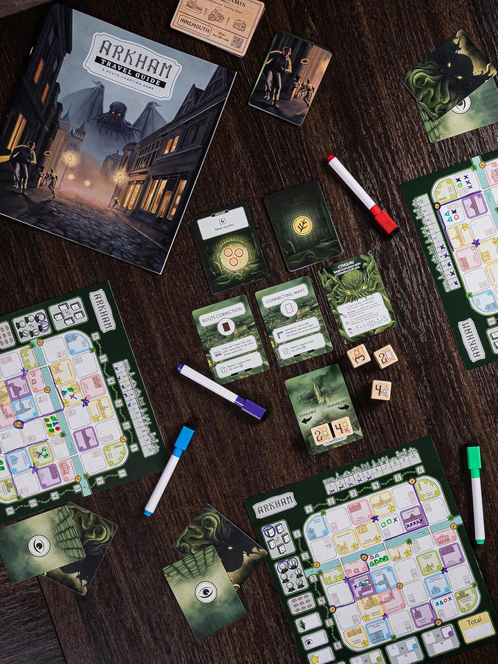 Arkham Travel Guide Board Game by Crowd