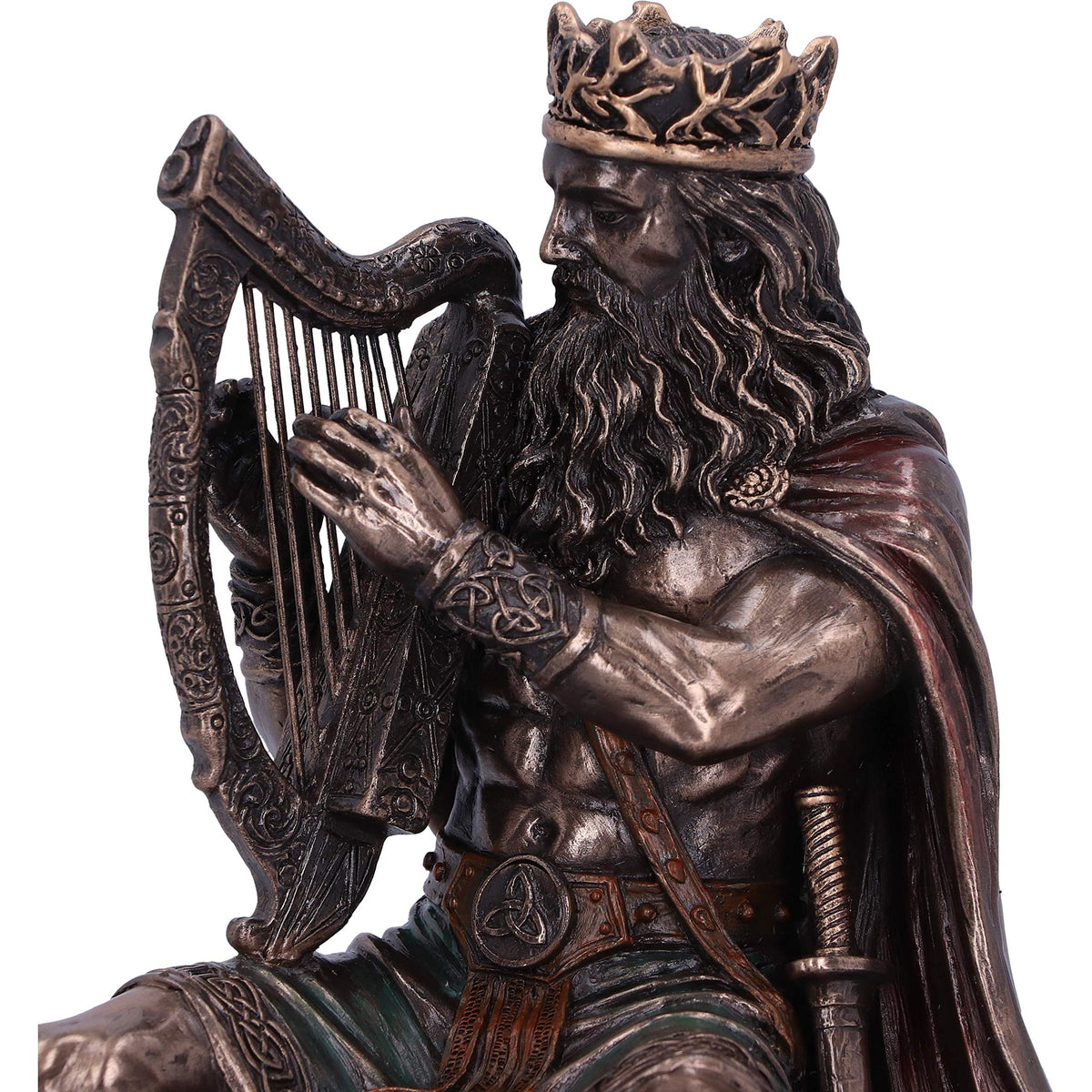 Bronze Dagda King of Tuatha De Danann Celtic Deity Figurine 18.5cm 5