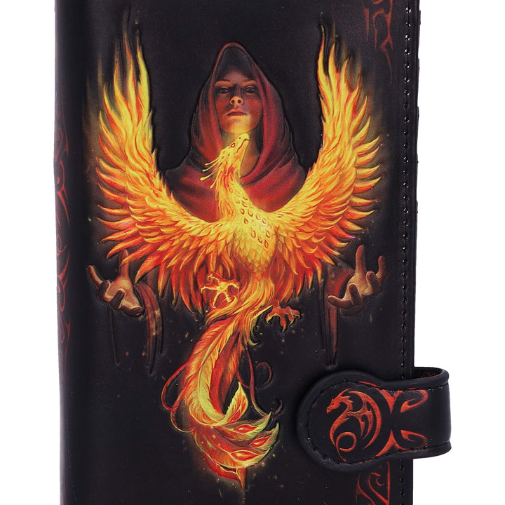 Anne Stokes Phoenix Rising Mythical Bird Embossed Purse 18.5cm