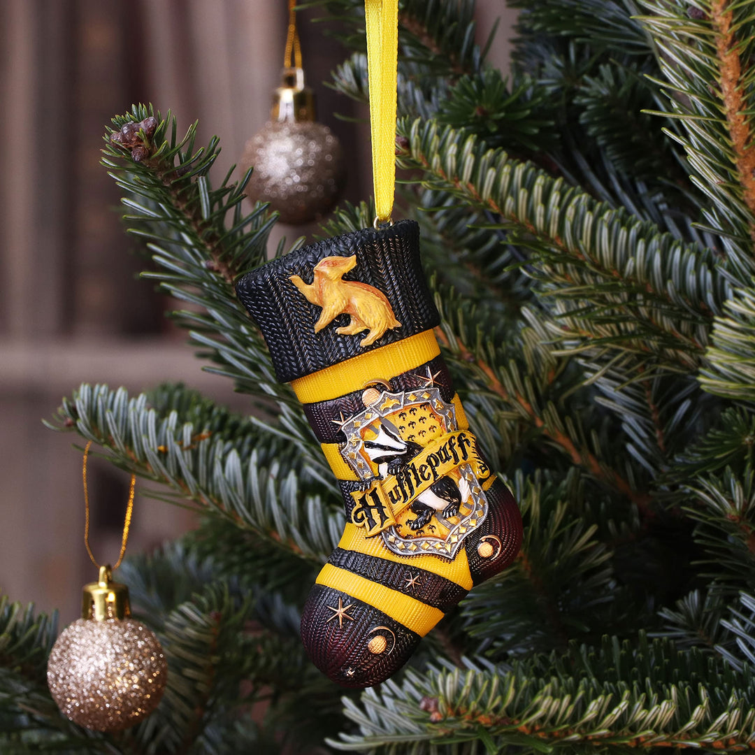 Harry Potter Hufflepuff Stocking Hanging Festive Ornament Officially Licensed