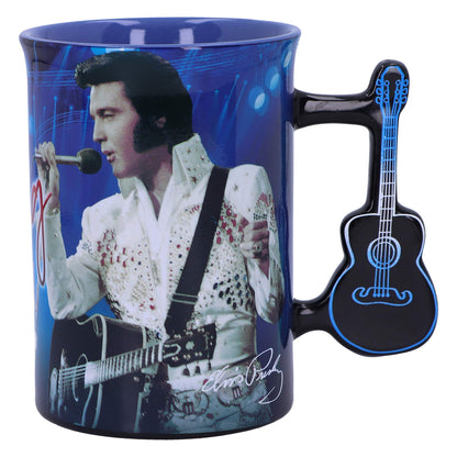 Elvis The King of Rock and Roll Blue Mug 16oz 2