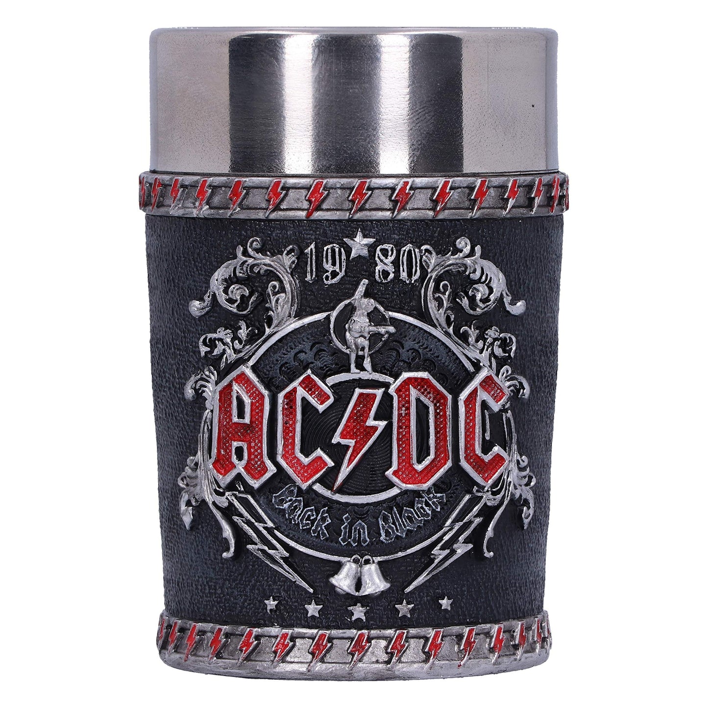 ACDC Back in Black Shot Glass 8.5cm Officially Licensed 5