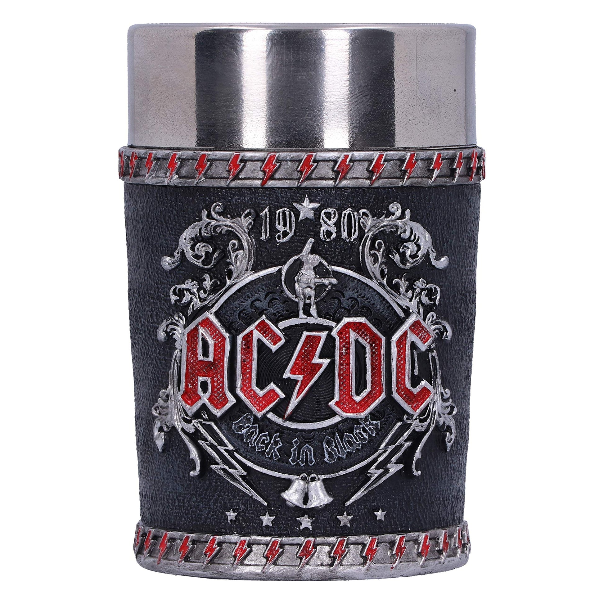 ACDC Back in Black Shot Glass 8.5cm Officially Licensed 5