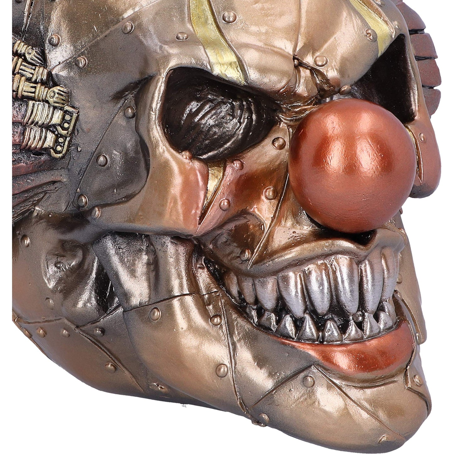 Mechanical Laughter Horror Steampunk Clown Skull Ornament 18cm 7