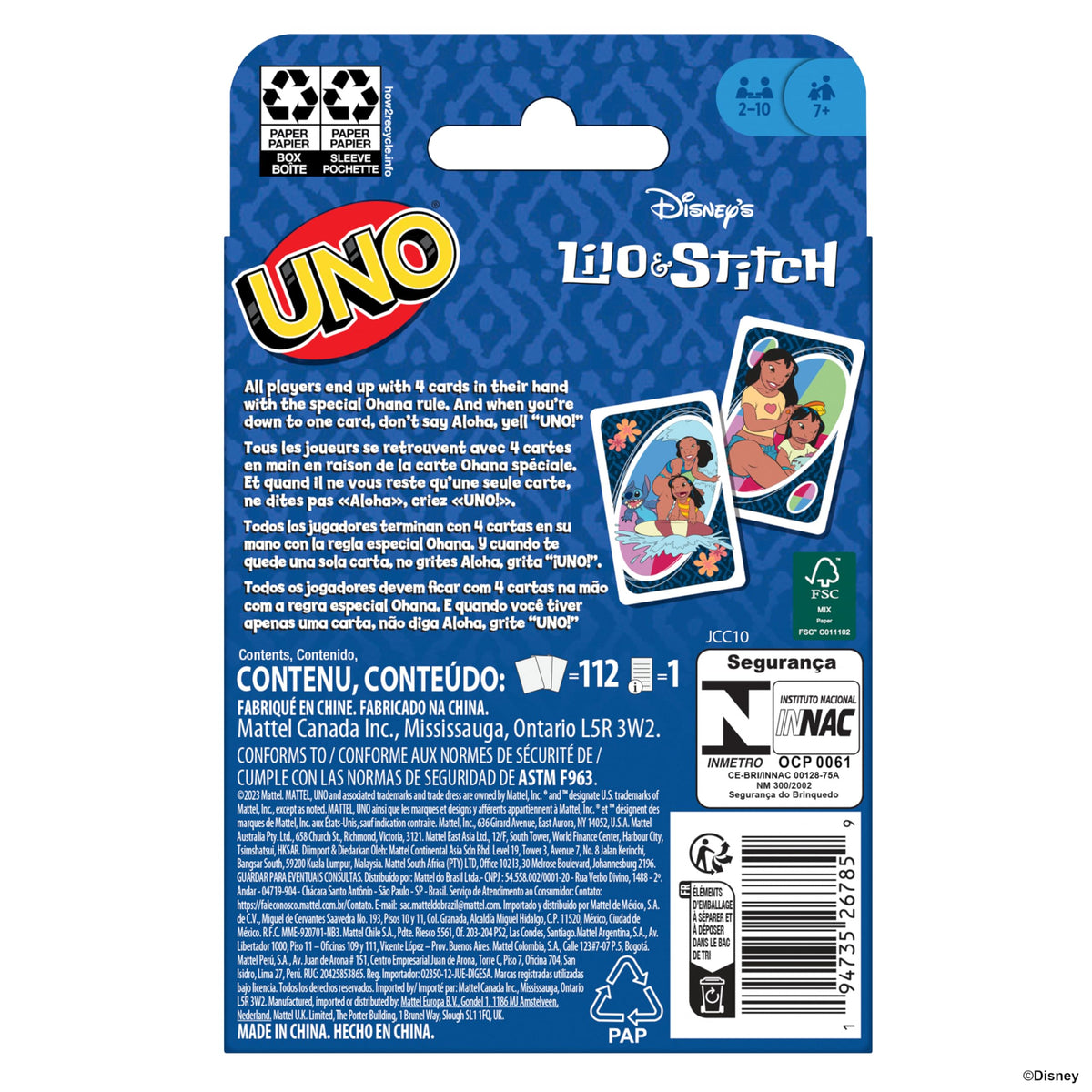UNO Stitch Board Game by Mattel 6